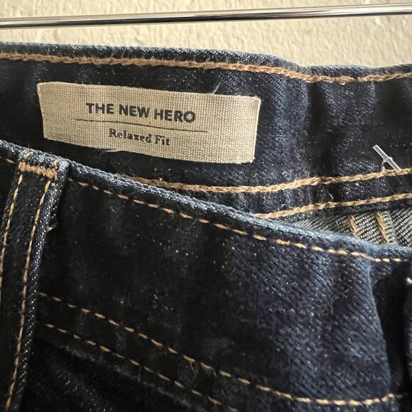 AG Adriano Goldschmied Jeans Mens 38x32 Blue The New Hero Relaxed Stretch Denim - Picture 12 of 14